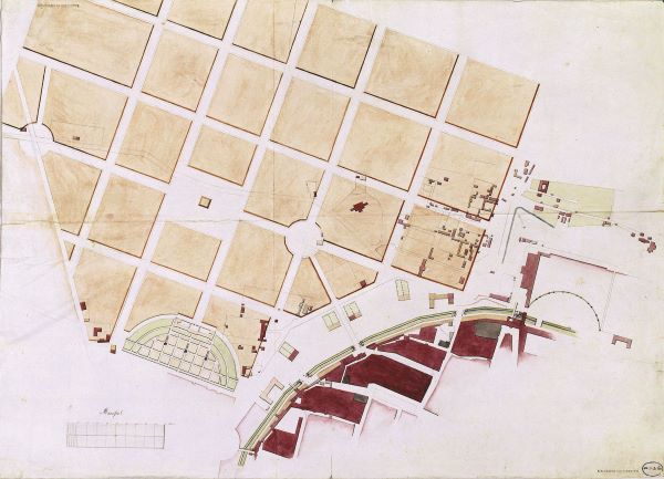 Wettbewerb zur Bebauung der Maxvorstadt (Plan 18), Syntheseplan der Baukommission 1808