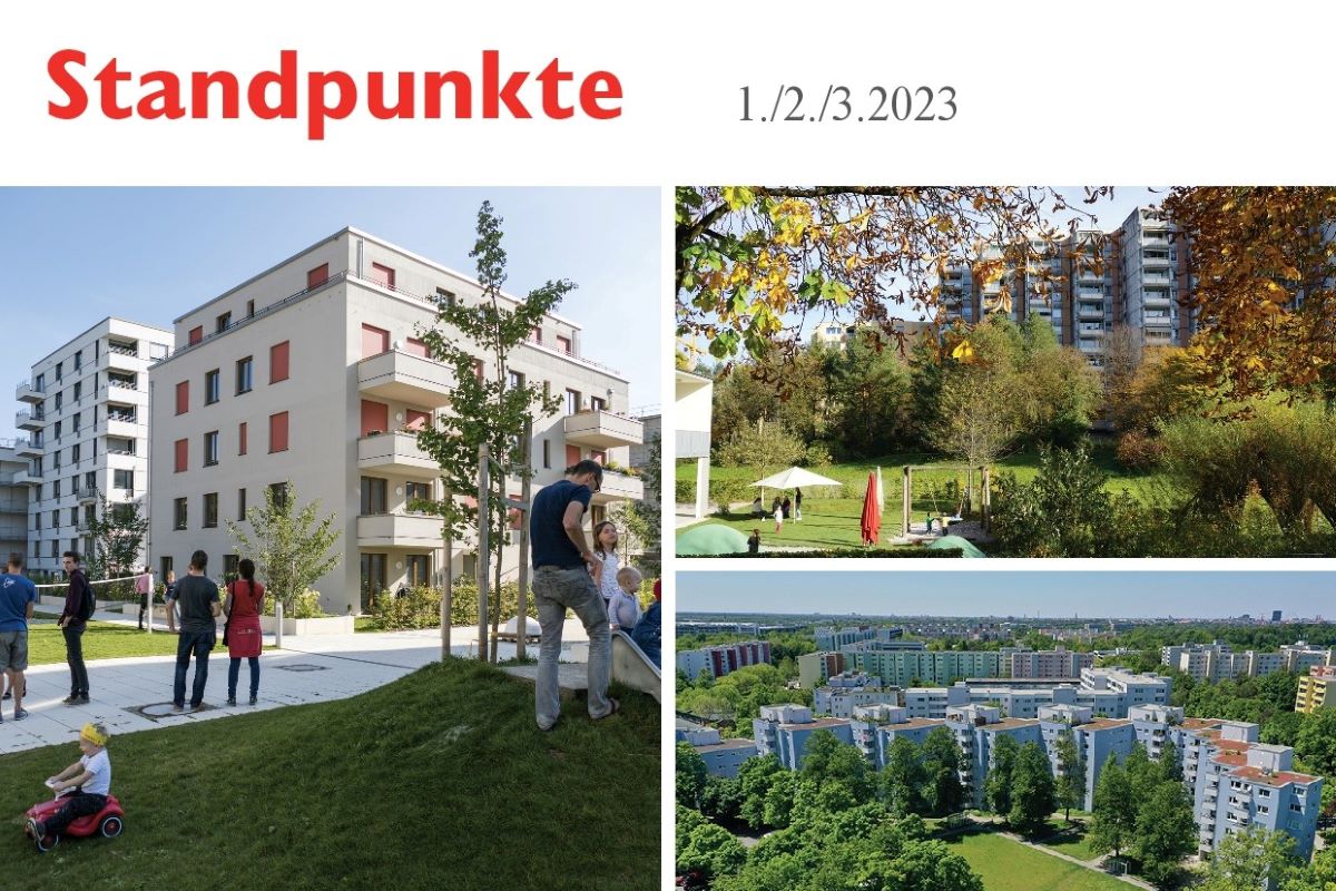Cover der Standpunkte 1./2./3.2023_Gemeinwohlorientierter Wohnungsbau