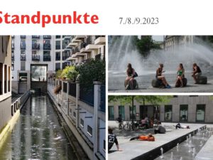 Cover der Standpunkte 7./8./9.2023 "Wasser in der Stadt"