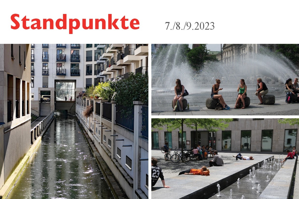 Cover der Standpunkte 7./8./9.2023 "Wasser in der Stadt"