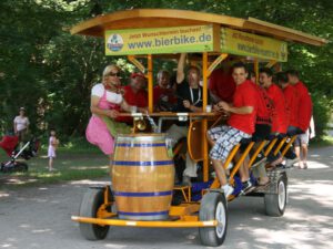 Neustart auf dem Bierbike Bierbike im Grünen