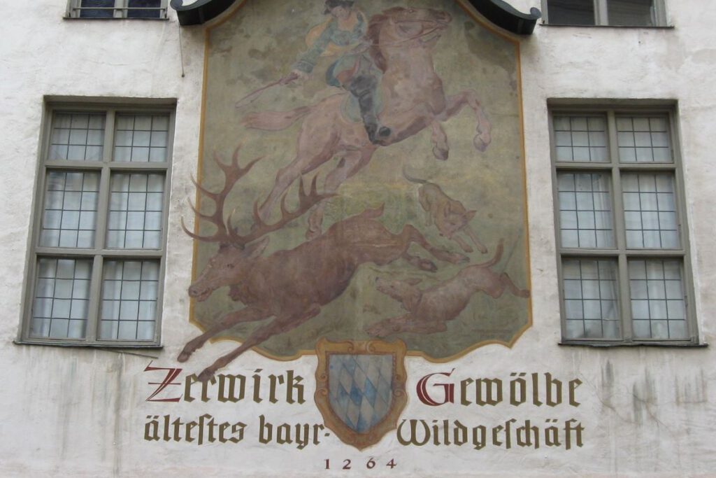 Münchner Zerwirkgewölbe mit Wandmalerei