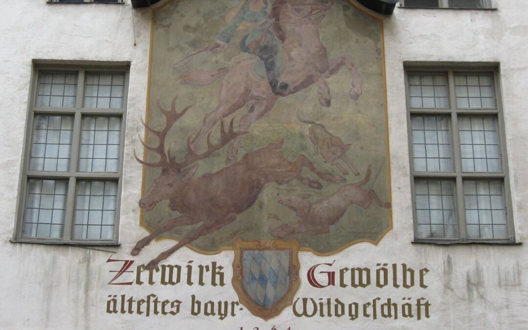 Münchner Zerwirkgewölbe mit Wandmalerei