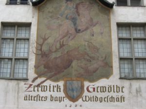 Münchner Zerwirkgewölbe mit Wandmalerei
