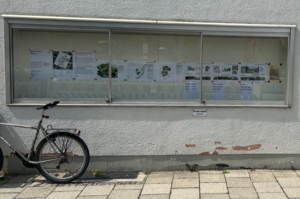 Präsentation der Projektidee "Kunstgarten" des Pariser Atelier Roberta im Show-Case Kaulbachstraße 1 a