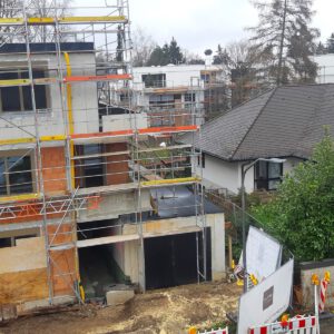 Baustelle in Obermenzing