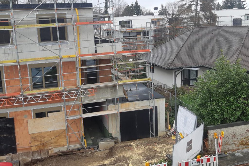 Baustelle in Obermenzing