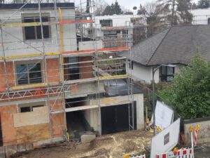 Baustelle in Obermenzing