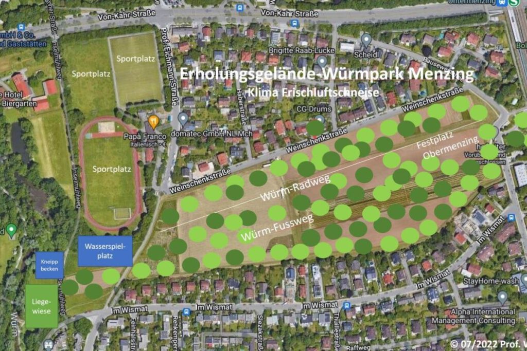 Bebauungsplan Obermenzing und Würmpark Menzing