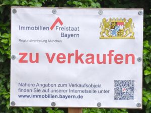 Verkaufsschild Freistaat