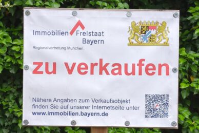 Verkaufsschild Freistaat