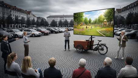 KI-generierte Visualisierung der Idee "Zukunftswerkstatt"