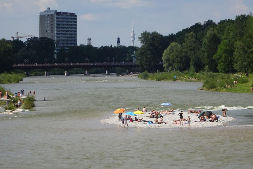 Die Isar in Thalkirchen
