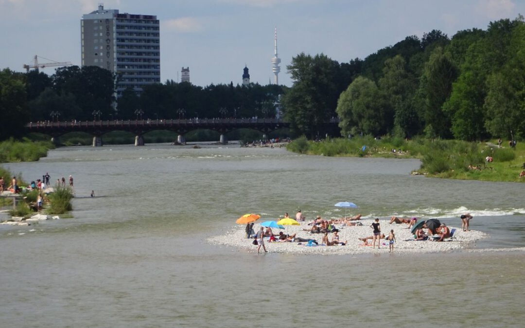 Die Isar in Thalkirchen
