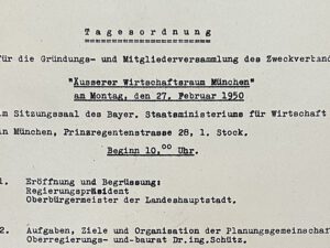 Tagesordnung der PV-Gründung
