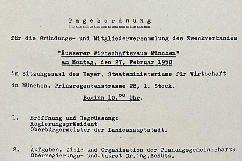 Tagesordnung der PV-Gründung