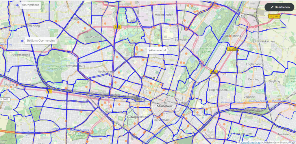 Die interaktive Karte der Nachbarschaftsviertel