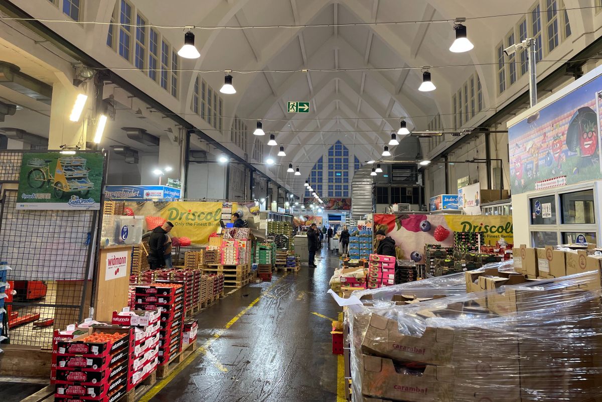 Innenaufnahme der Großmarkthalle