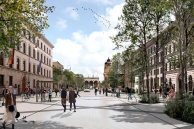 Urbanes Grün mit französischen Wurzeln in München Neugestaltung der Ludwigstraße: Gewinnerentwurf des Landschaftsarchitekturbüros MDP Michel Desvigne Paysagiste SARL, Paris mit PCA-STREAM, Paris zur Realisierung